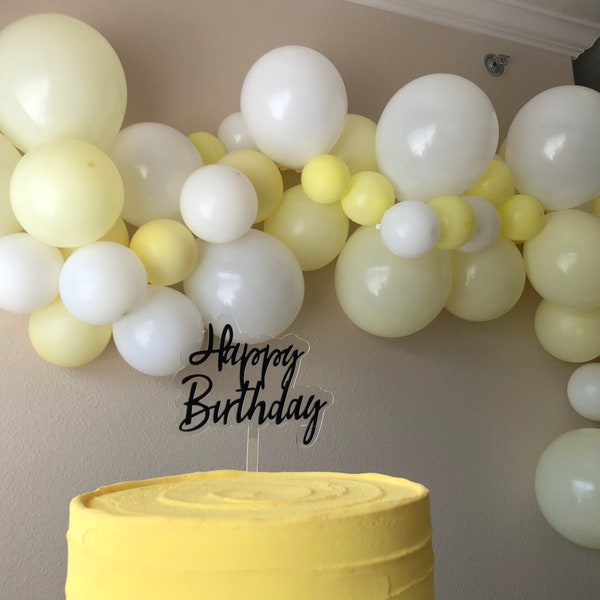 132pcs Yellow Balloon garland for party