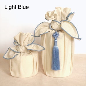 Cotton Bojagi/Furoshiki gift wrap cloth with over locking edge for event, celebration etc