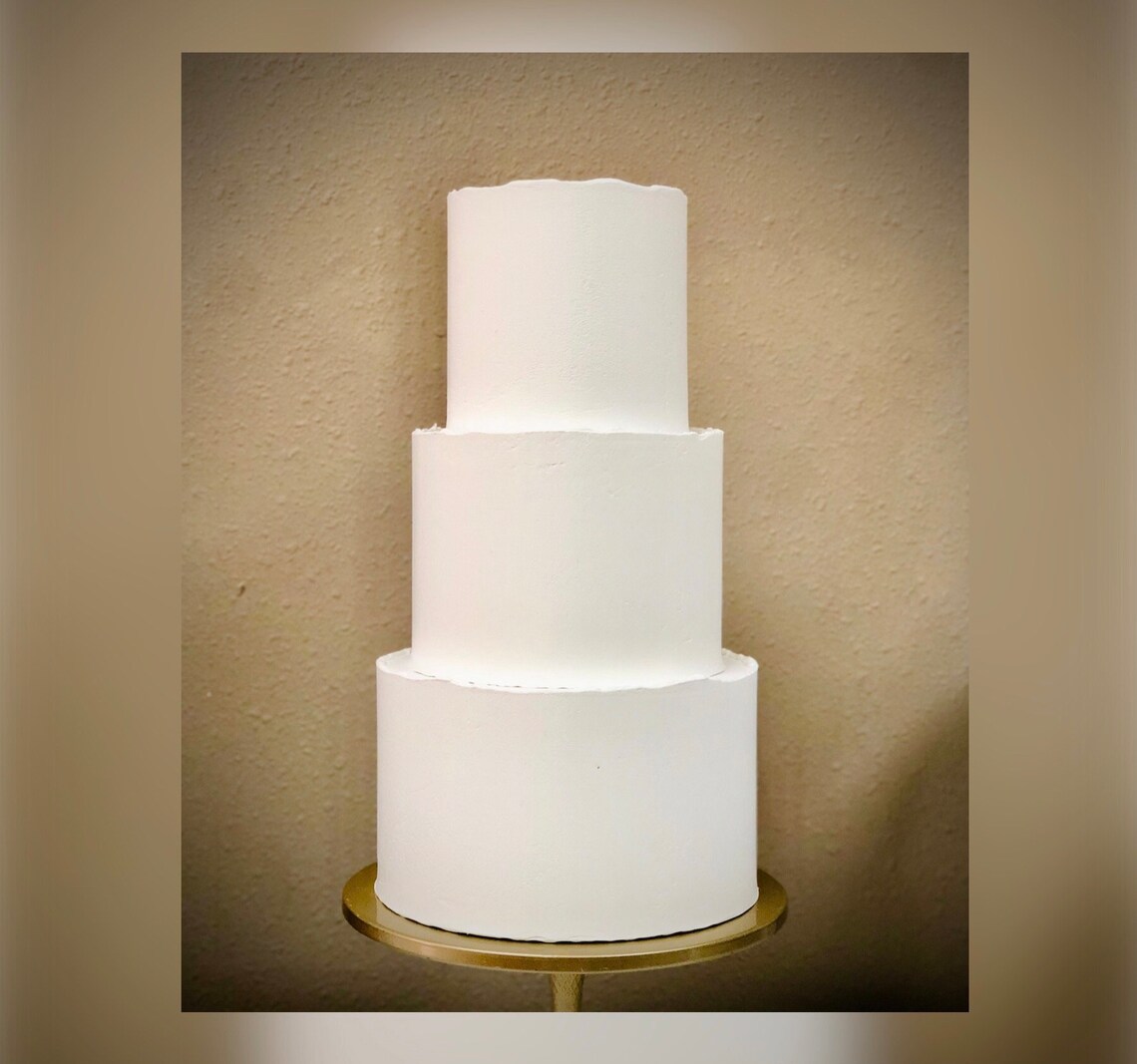 Rustic Edge Fake Wedding Cake for Display - Etsy
