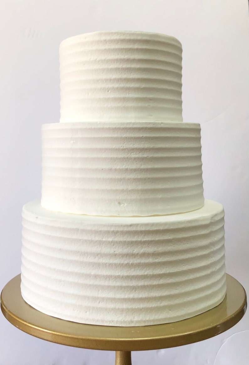 Type5 faux/faux gâteau : texture horizontale lisse 4 pouces d'épaisseur image 4