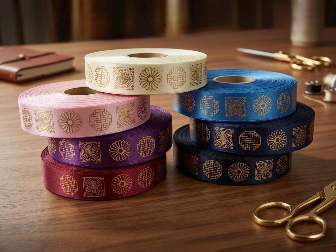 Traditional Pattern Ribbon(5 Yards) - Etsy