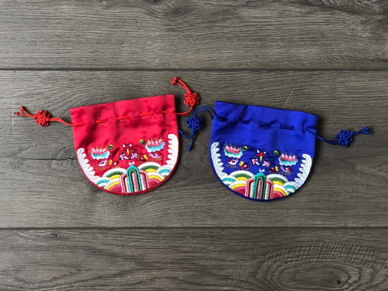 Type2 traditional lucky pouch for hanbok dohl celebration
