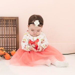 Cotton Hanbok(100day/Dohl) Dress for baby girl