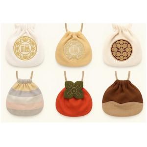 Korea cotton lucky pouch for hanbok, dohl/100days party