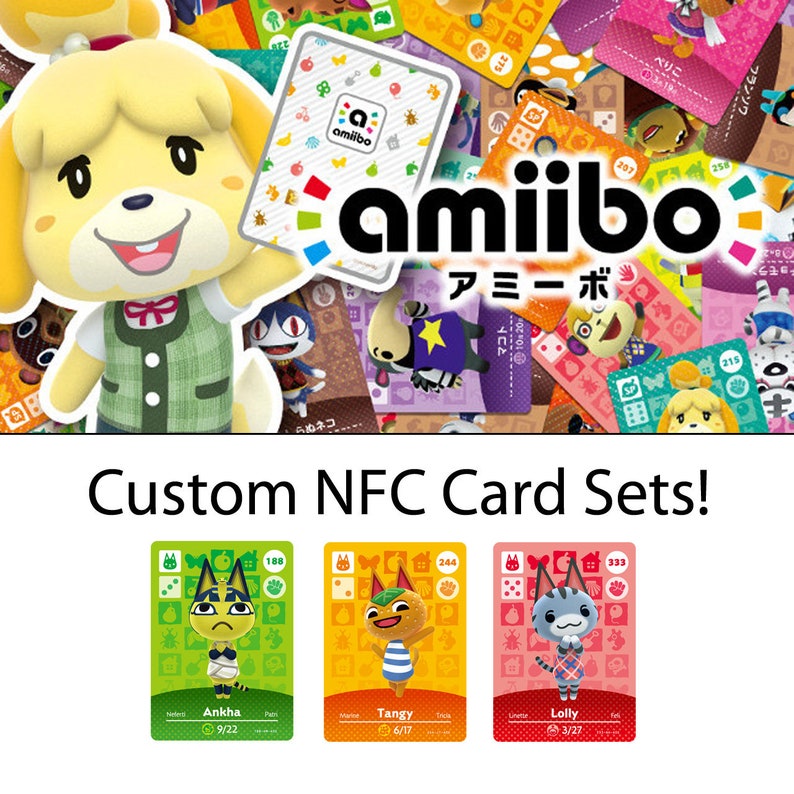 Ankha Tangy & Lolly Amiibo 3-Card Set Animal Crossing NFC | Etsy