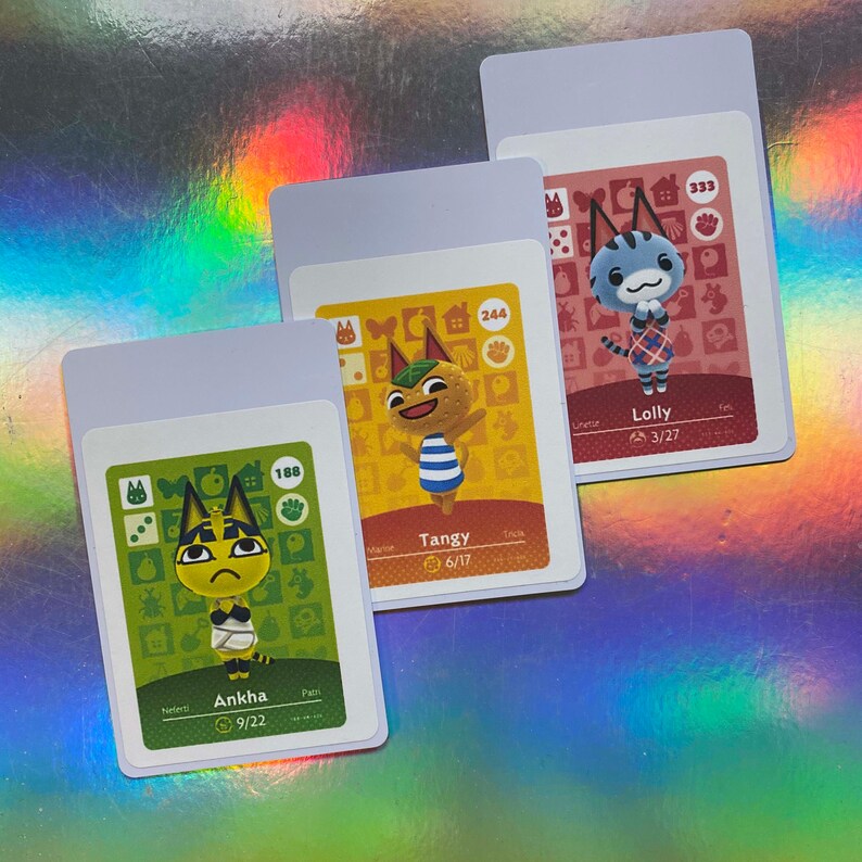 Ankha Tangy & Lolly Amiibo 3Card Set Animal Crossing NFC Etsy