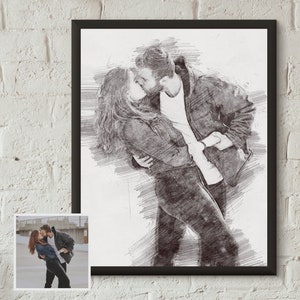 Personalised painting from Photo, Hand Drawn Portraits, Custom Pencil Drawing, Drawing with Pencil, Color Pencil, Digital Art