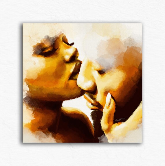 Black Love Wall Art Couple African American - Black Love Wall Art Painting Black Love Wall Art Couple African American - Black Love Wall Art Painting