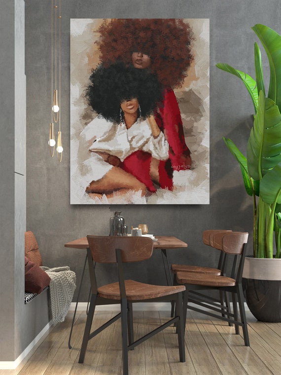 African American Art Afro Black Girl Canvas Ireland - Afrocentric Home Decor Llc African American Art Afro Black Girl Canvas Ireland - Afrocentric Home Decor Llc