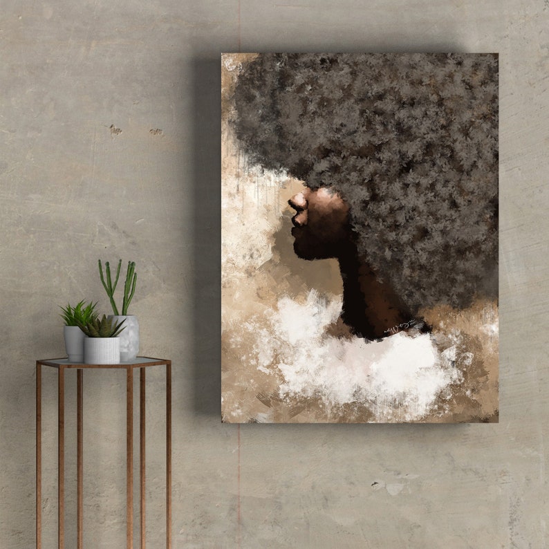 AFRICAN CANVAS ART Afro Art Framed African Art Luxury Wall Etsy