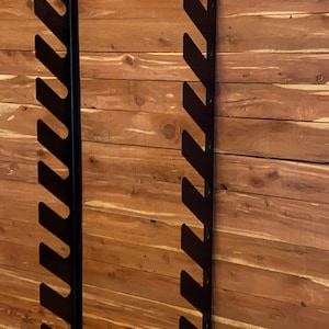 Garden Tool Rack / GLOSS or FLAT BLACK / Set of 2 / Yard Tool Organizer / Shed Storage / Steel Construction / Powder Coated / 59"