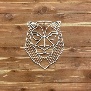 Lion / Geometric Animal / Wall Art