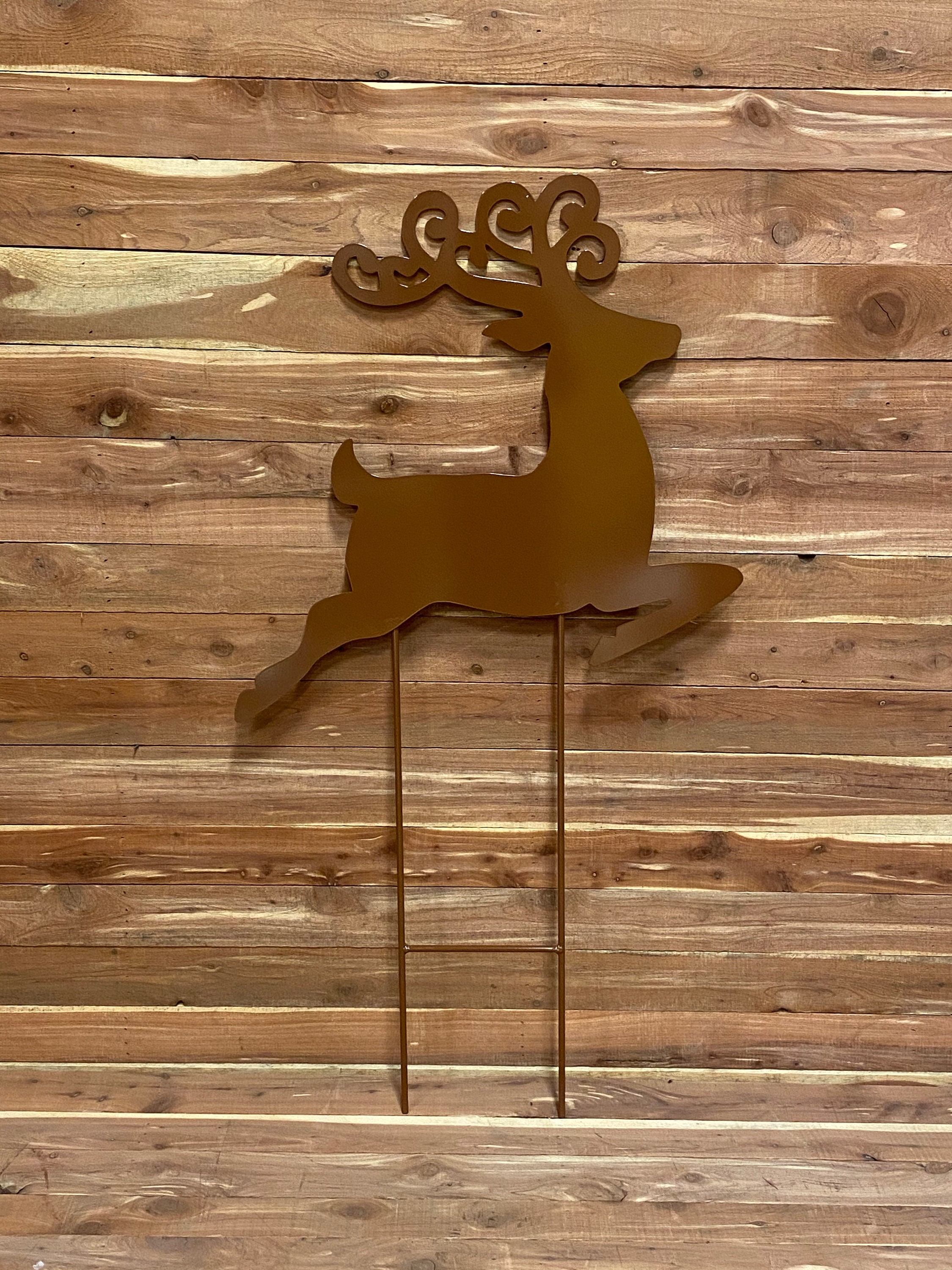 Reindeer, Lawn Ornament, Yard Art, Christmas, Staked Sign, Christmas