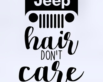 Jeep Hair Svg Etsy