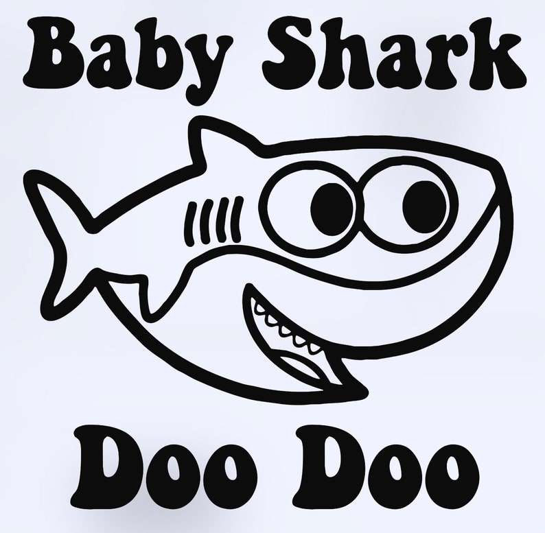 Download SVG Baby shark shirt design/ sticker decal | Etsy