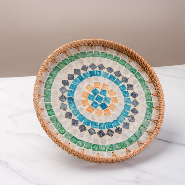 Mosaic Serving Tray Etsy