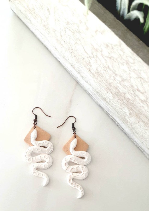 Etsy store snake earrings