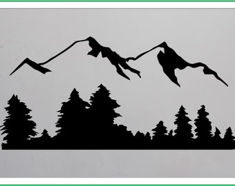 Mountain Stencil - Etsy UK