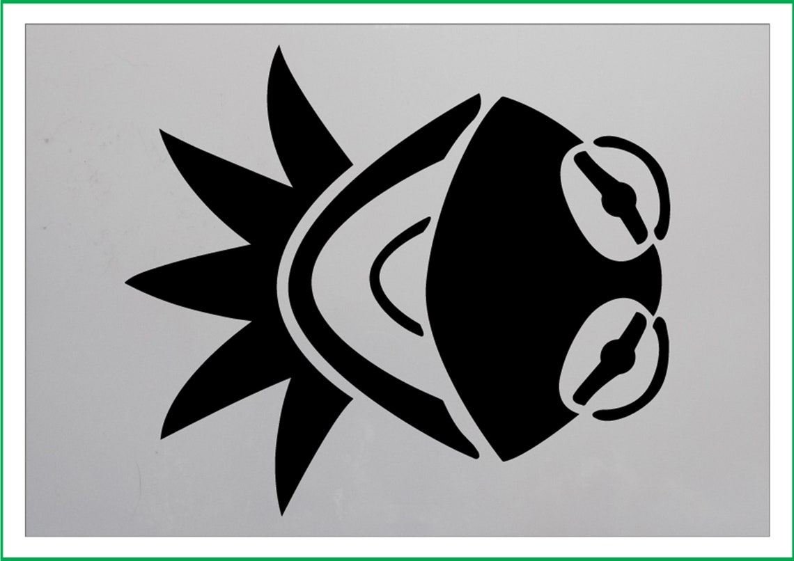 KERMIT THE FROG print mylar Stencil 190 micron Mylar A4 A3 A2 | Etsy