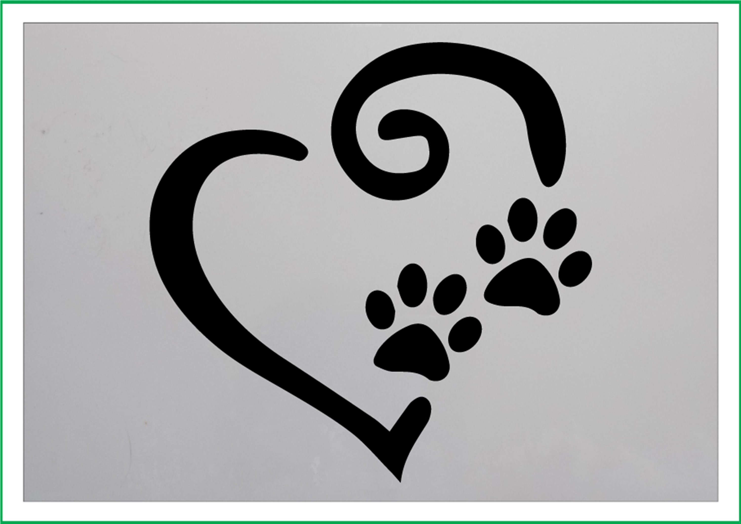 PAW PRINT HEART 1 Print Mylar Stencil 190 Micron Mylar A4 A3 Etsy heart-paw-stencil-heart-paw-stencil-heart-stencil-paw-etsy
