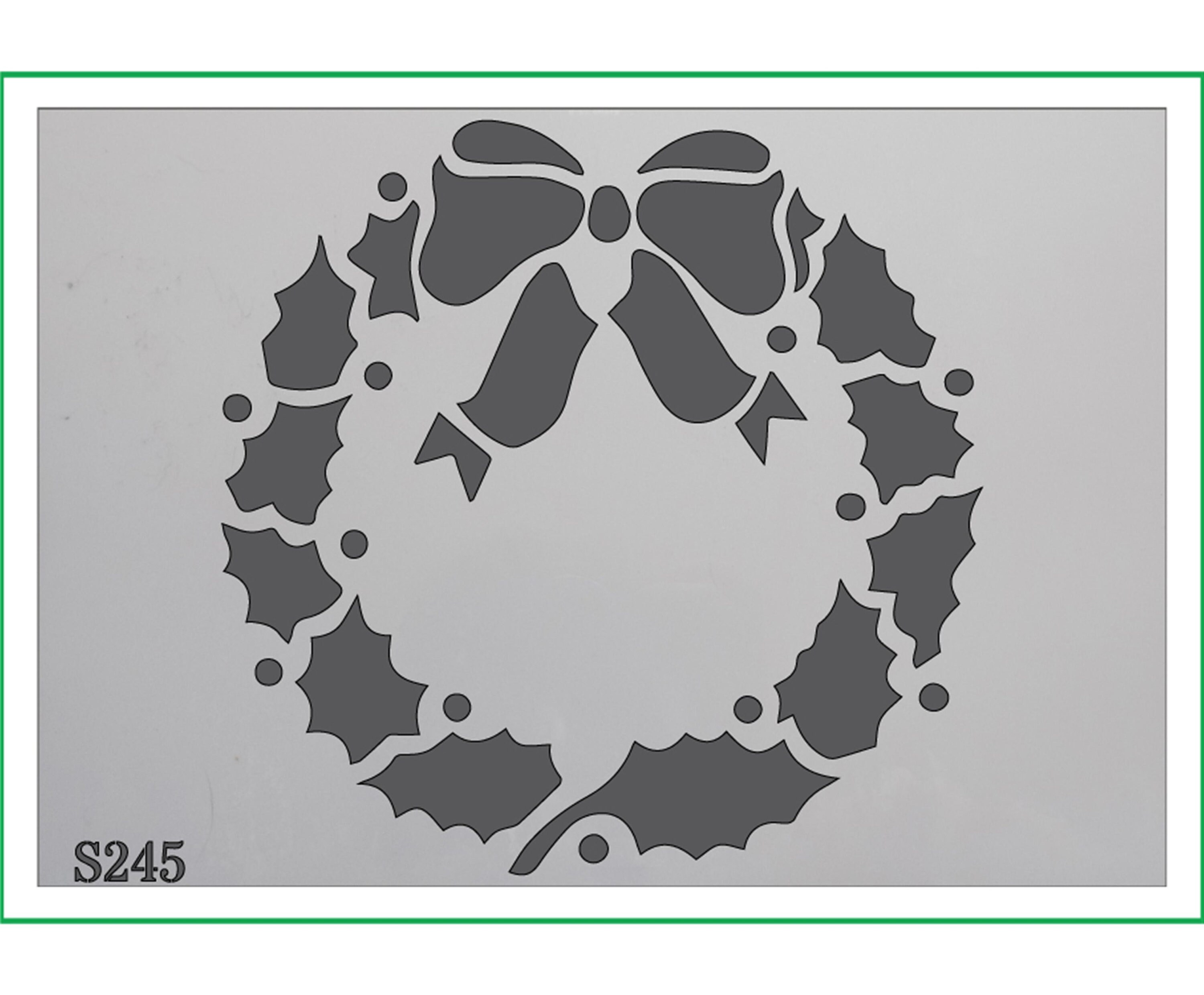 Christmas Wreath Stencil 