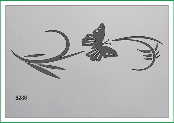 A5 Butterfly Trio 190 micron Mylar Stencil durable & sturdy A3 A4 