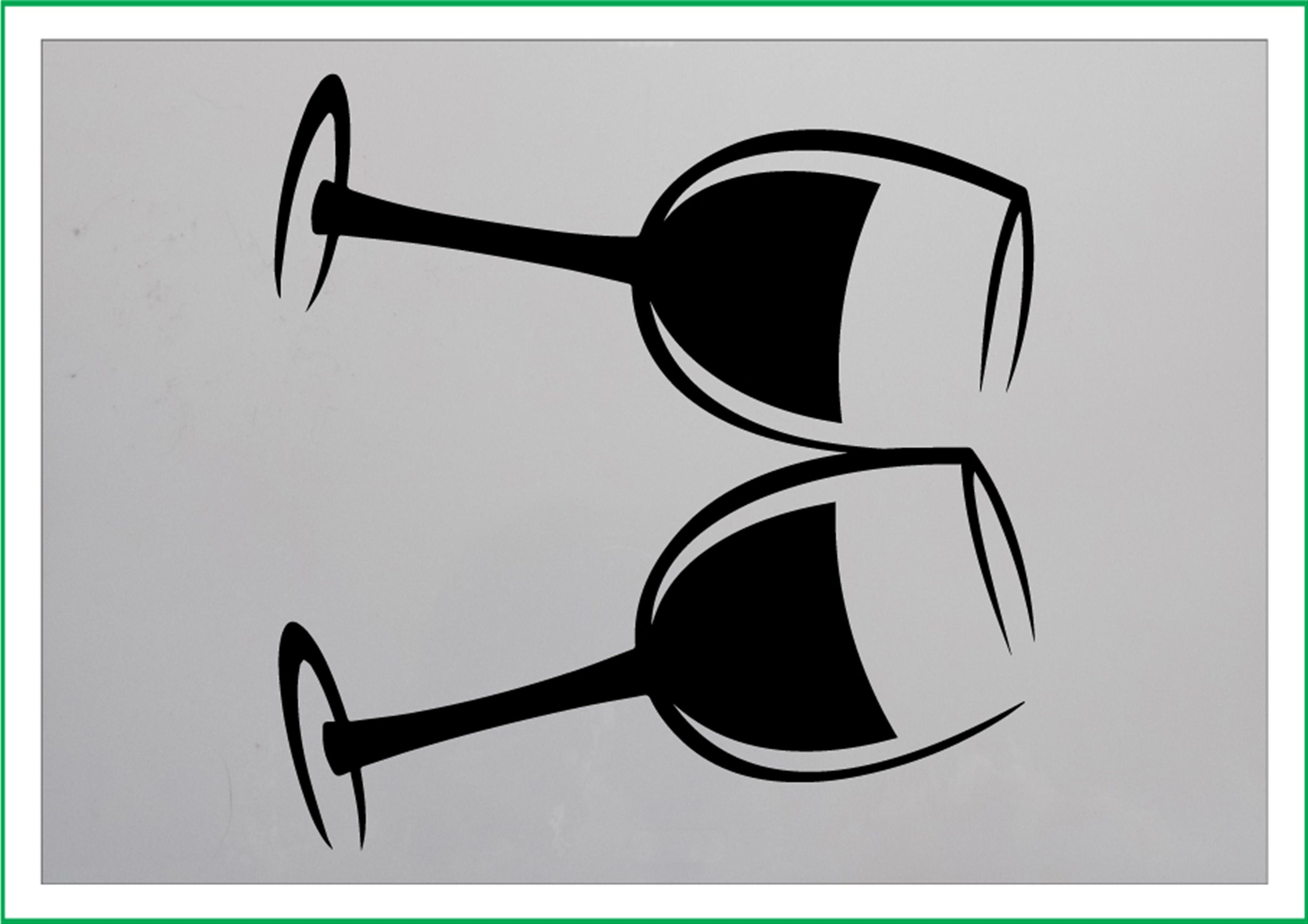 WINE GLASSES Print Mylar Stencil 190 Micron Mylar A4 A3 A2 A1 Etsy UK