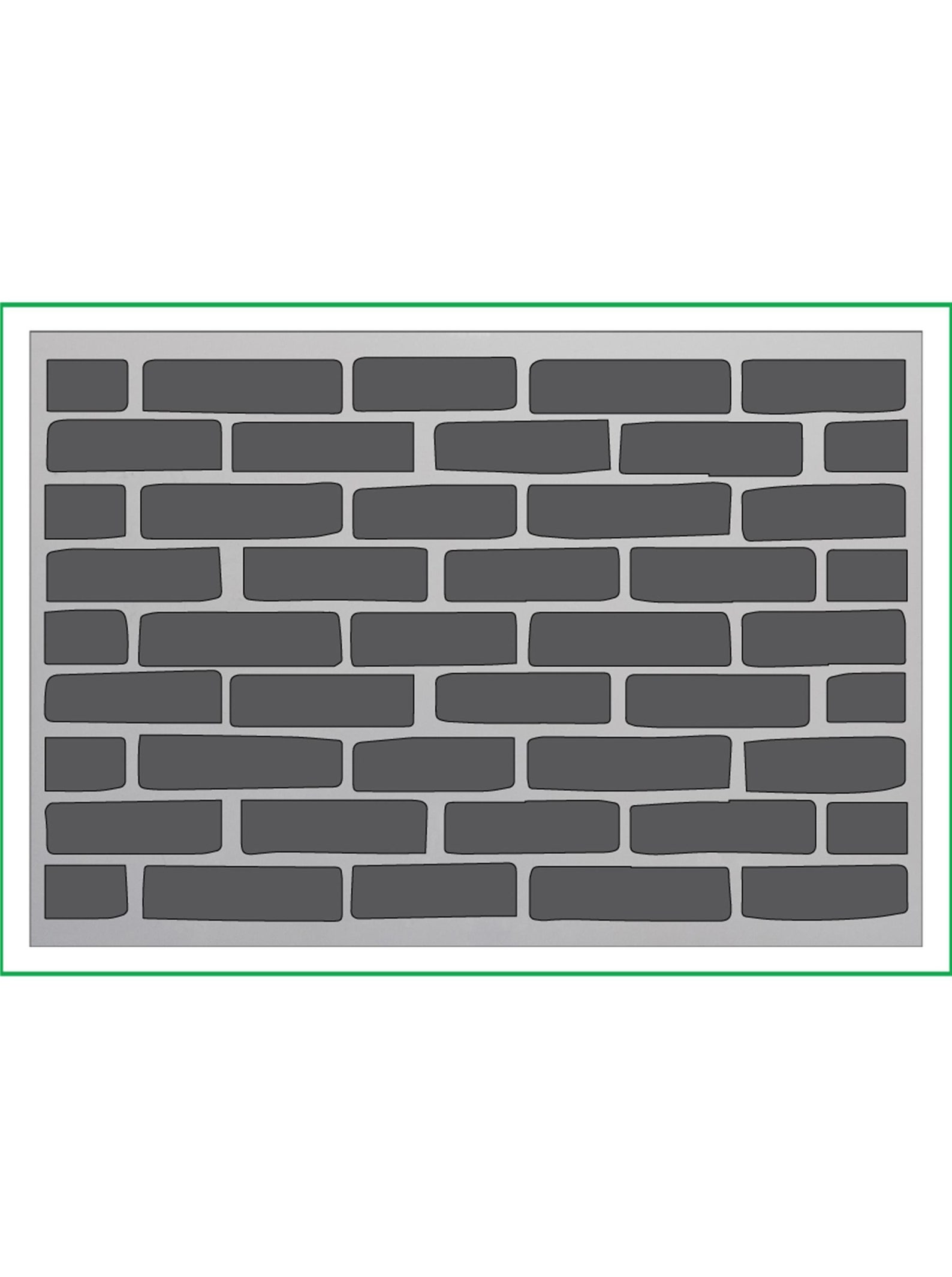Brick Wall Stencil Bricks Print Mylar Stencil 190 Micron Mylar Etsy UK