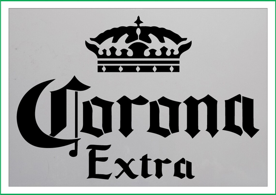 CORONA BEER LOGO print mylar Stencil 190 micron Mylar A4 A3 A2 Etsy