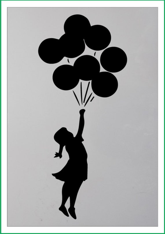 Banksy Balloon Girl Stencil