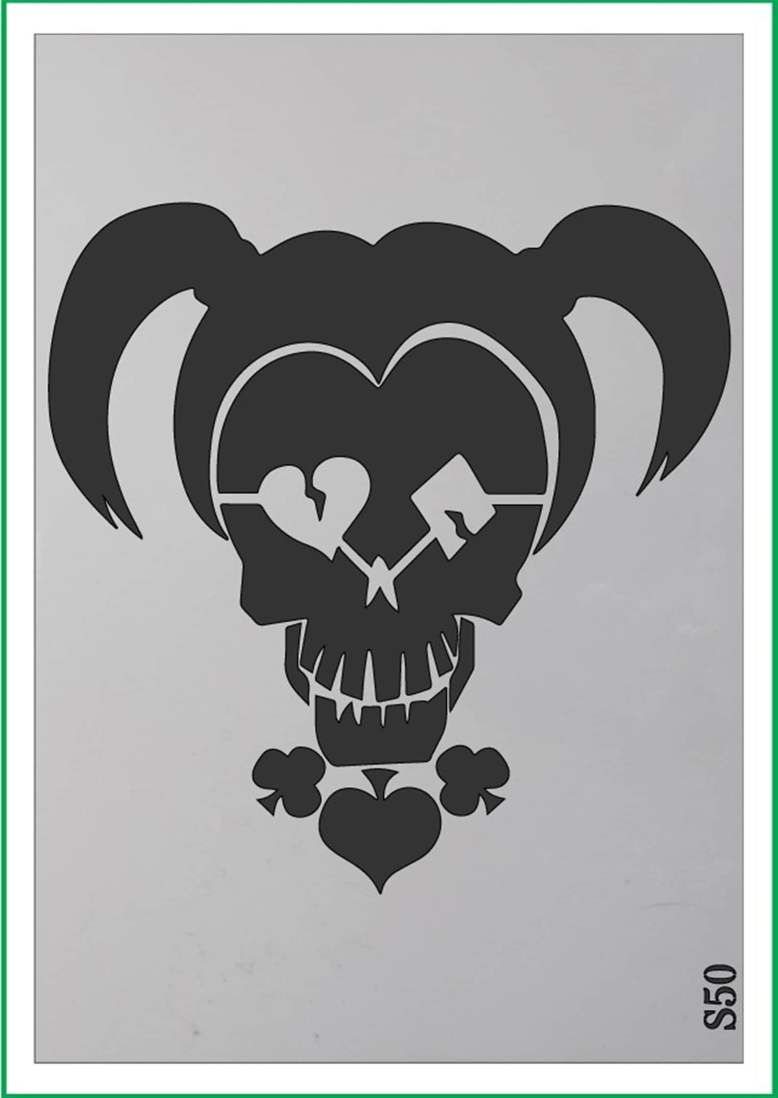 Harley Quinn Print Mylar Stencil 190 Micron Mylar A4 A3 A2 A1 Etsy harley-quinn-print-mylar-stencil-190-micron-mylar-a4-a3-a2-a1-etsy