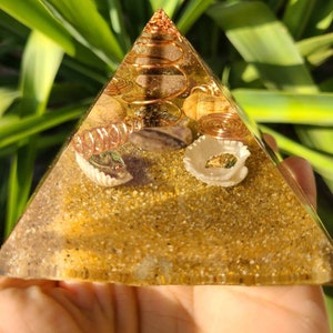 Sea Side Power with Smokey Quartz Small Orgonite