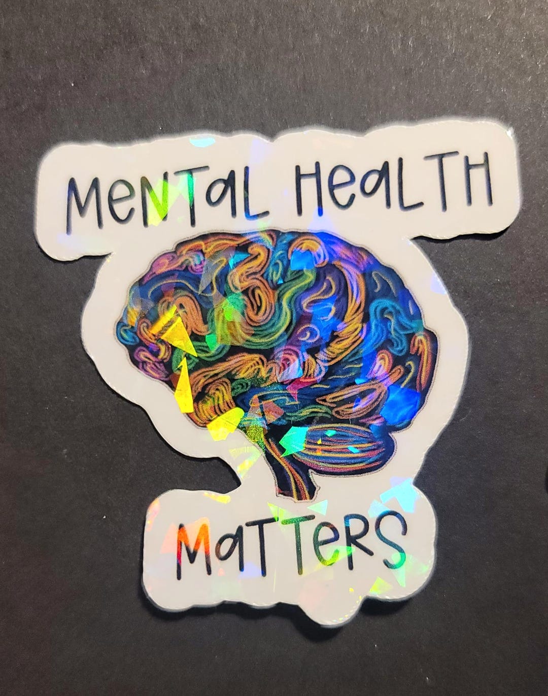 Mental Health Matters Brain Sticker - Etsy
