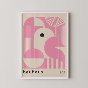 Printable Bauhaus Poster Pink: An Artistic Touch for the Child&#39;s Room!