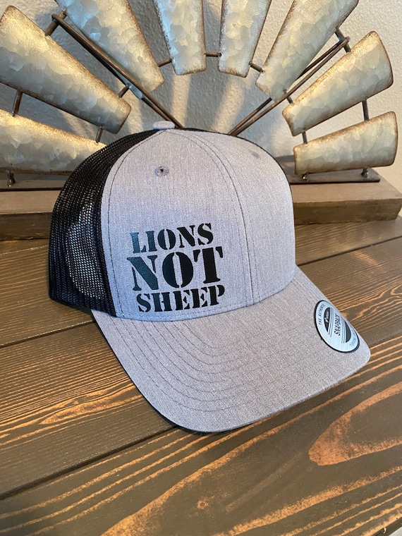 Lions Not Sheep Hat, Lions Not Sheep, Lions Not Sheep Baseball Hat, Lions  Not Sheep Snapback Hats, Mens Hats, Womans Hats, Snapback Hats 