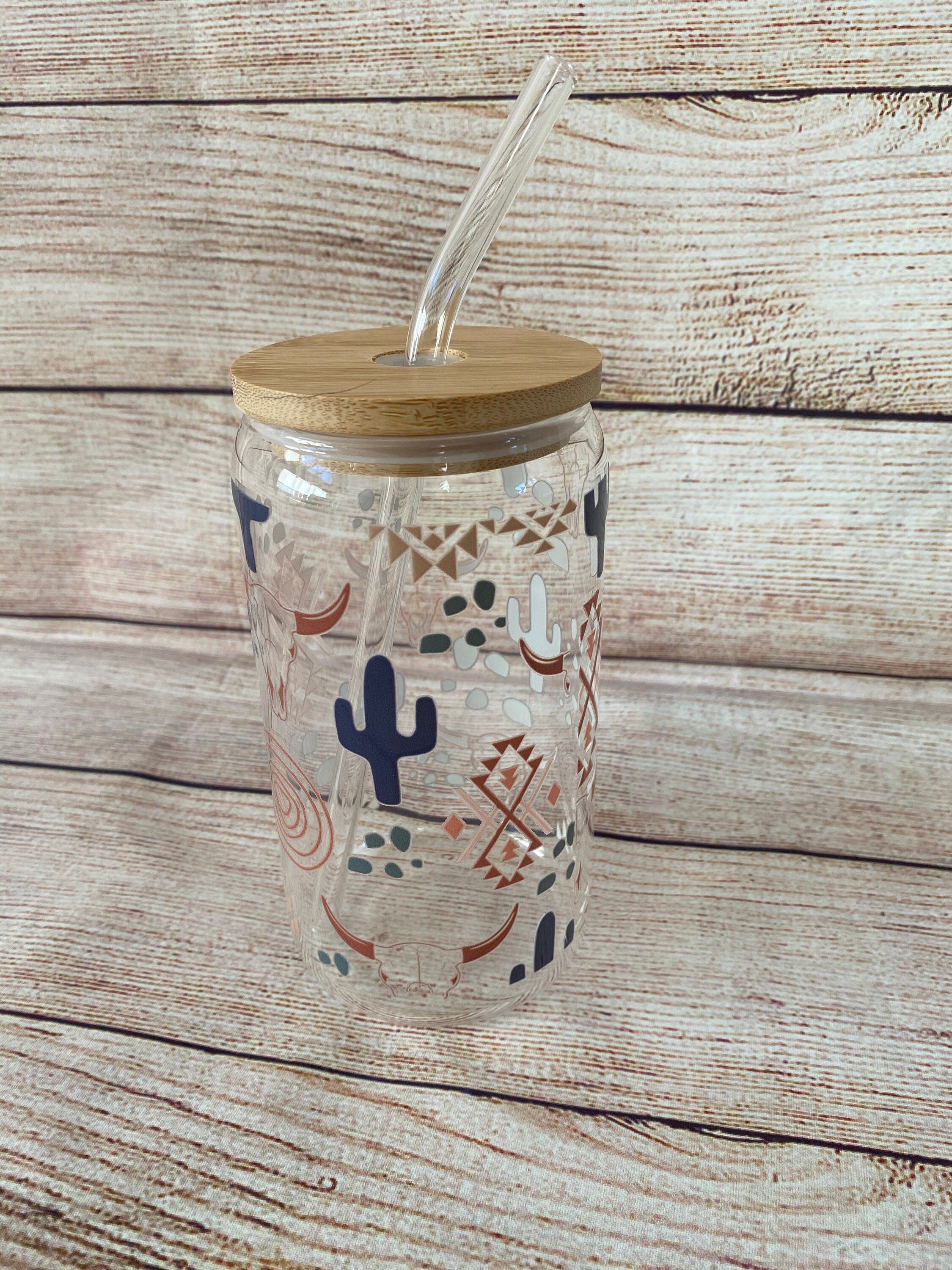 Yoiemivy 4 Pack Western Cowgirl Beer Glass with Bamboo Lid and Glass Straw  Cute Ice Coffee Cup 16 Oz…See more Yoiemivy 4 Pack Western Cowgirl Beer