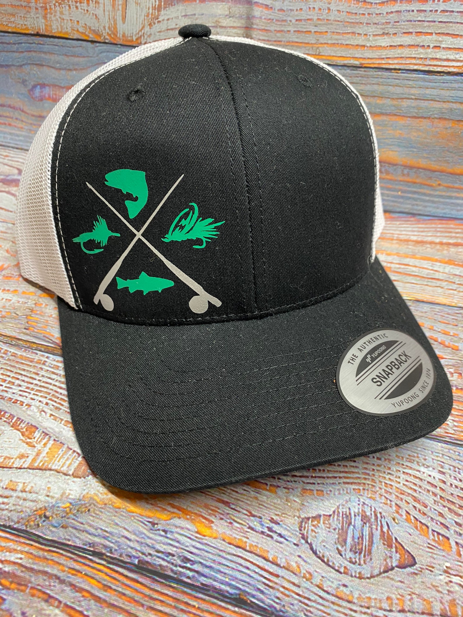 Fishing Hat Fly Fishing Hat Fishing Flies Hat Snapback Hat Etsy