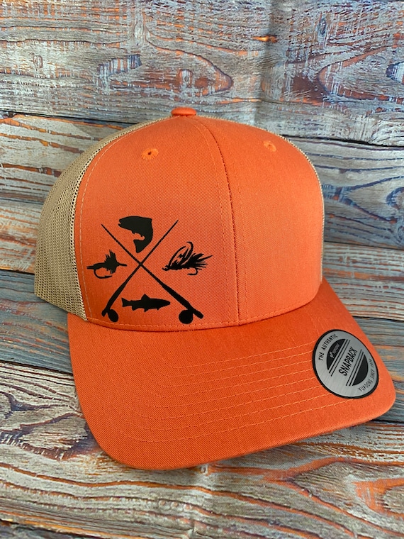 Fishing Hat, Fishing Fly Hat, Snapback, Trucker Hat, Men's Fishing Hat, Fly  Fishing Hat, Fly Fishing, Fishing, Hats, Men's Hats 