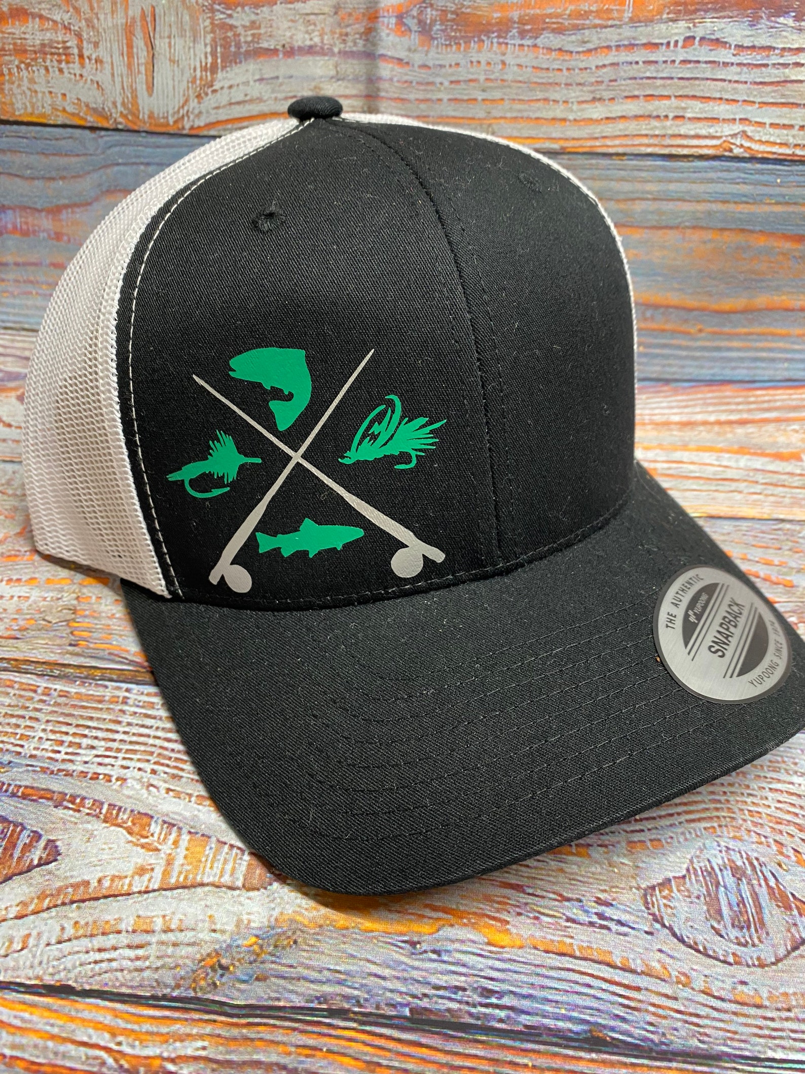 Fishing Hat Fly Fishing Hat Fishing Flies Hat Snapback Hat Etsy