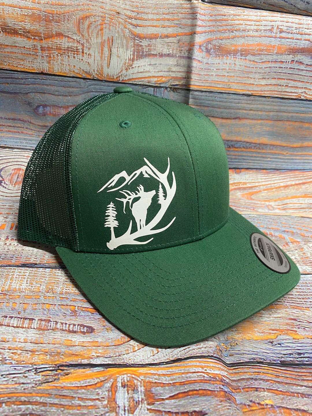 Elk Snapback Hat Elk Hats Elk Hunting Hats Hunting Hats Etsy