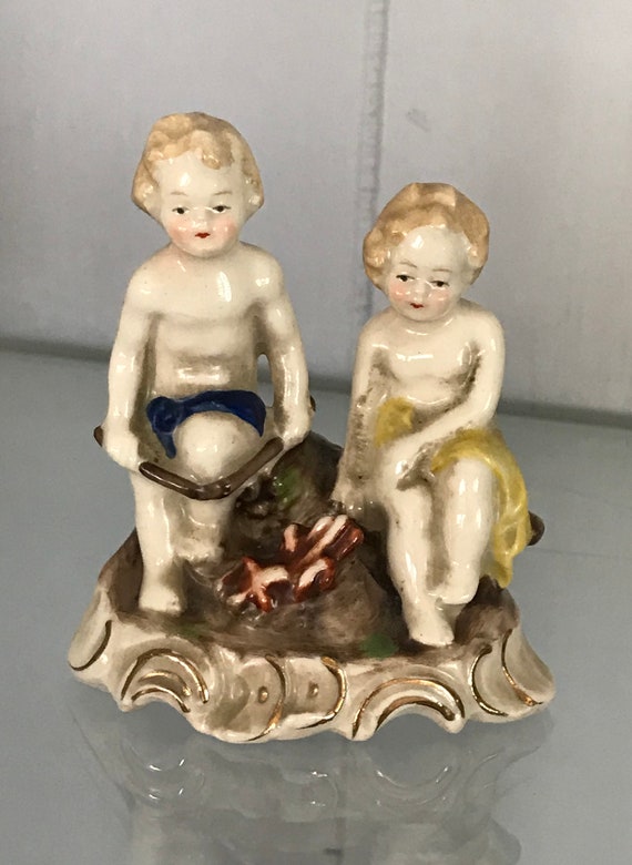 Vintage Mark Goebel Hummel Porcelain Figurines. GM 599 Etsy