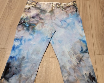 Tie Dye Cropped Pants Women's Size 16