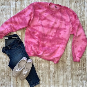 Hand Dyed Pink Sweatshirt