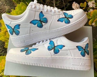 nike air force one with butterflies