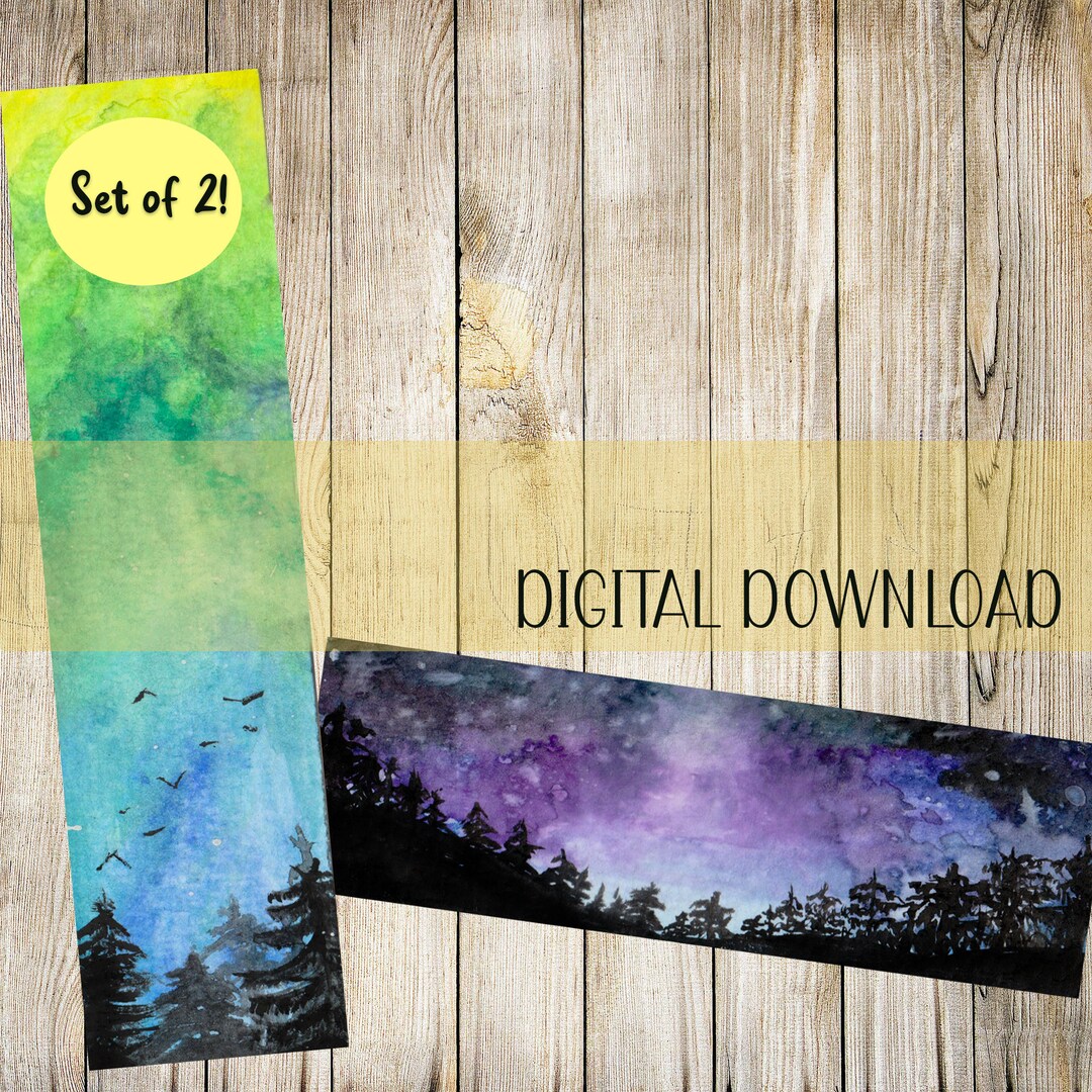 Printable Bookmarks - Bookmark Set - Digital Bookmarks - Cute Bookmark ...