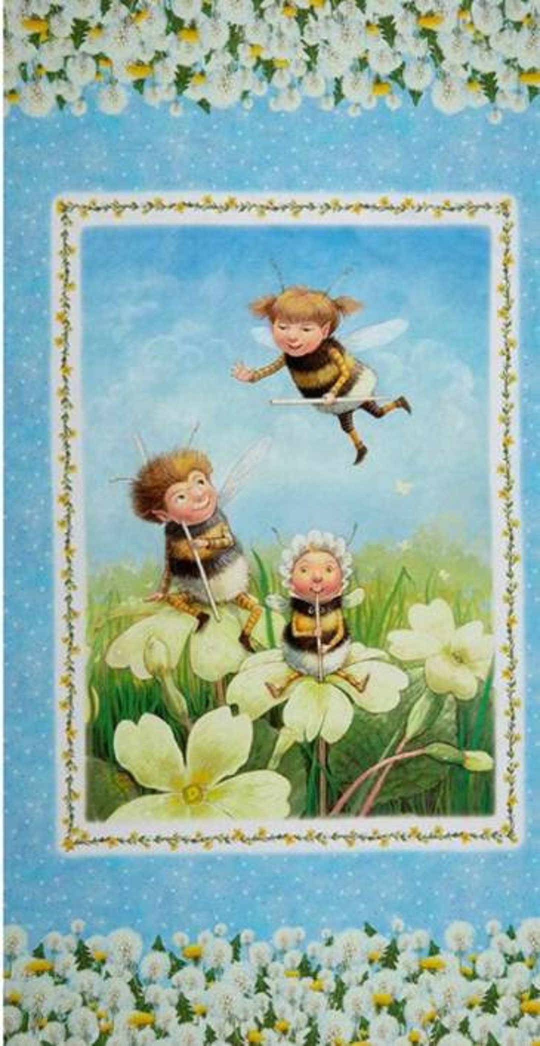 Sky Pixie Bee Panel - so Cute - Etsy