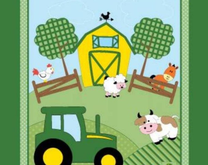 John Deere Nursery Barn Yard Panel by Springs Creative Etsy