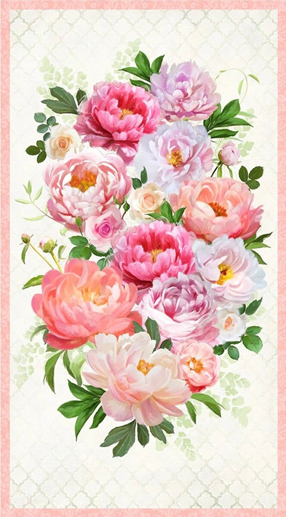 Blush Garden Panel - Lovely Shades Of Pink Flowers