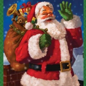 Santa&#39;s Surprise Panel... Vibrant Colors