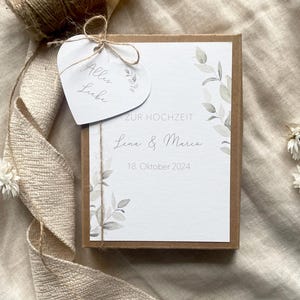 personalisierte Geschenkbox zur Hochzeit / Olive / Geldgeschenk Hochzeit / Der schönste Weg ist der gemeinsame